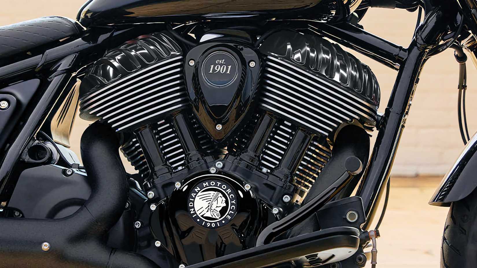 Detalhe do motor 2026 Indian Super Chief Limited Thunderstroke 116
