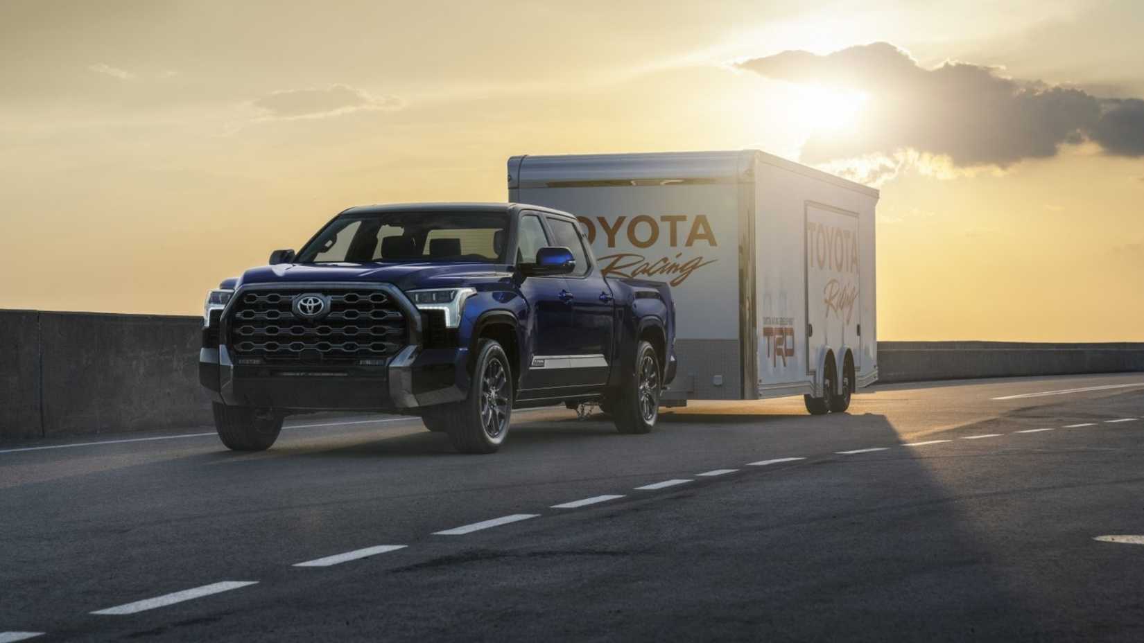 2026 Toyota Tundra Platinum Front 3/4 Towing Trailer