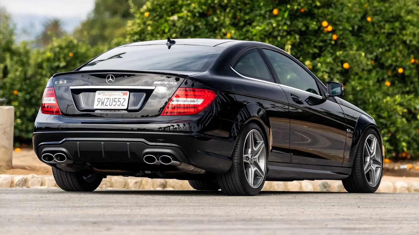 2012 Mercedes-Benz C63 AMG Coupe Rear Shot