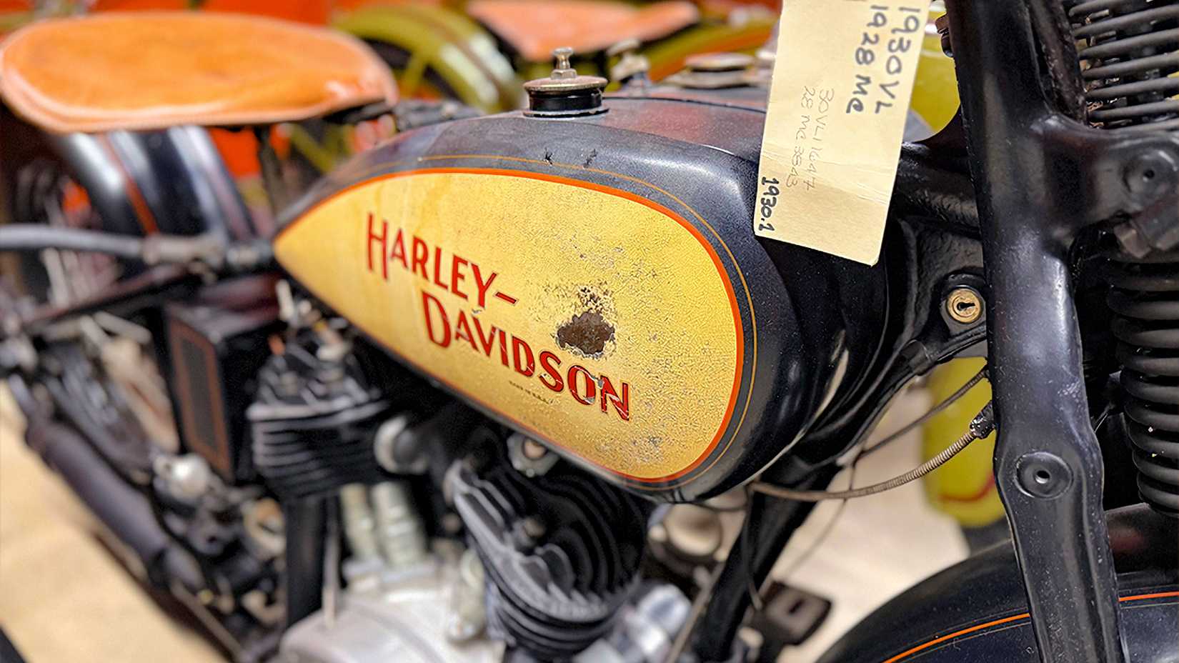 Historic model in the Harley-Davidson Museum