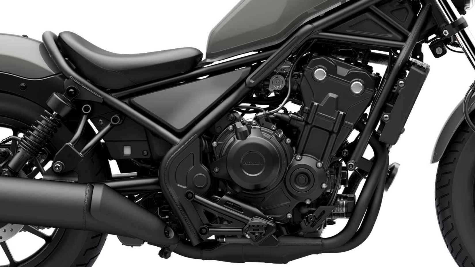 Close do motor Honda Rebel 500