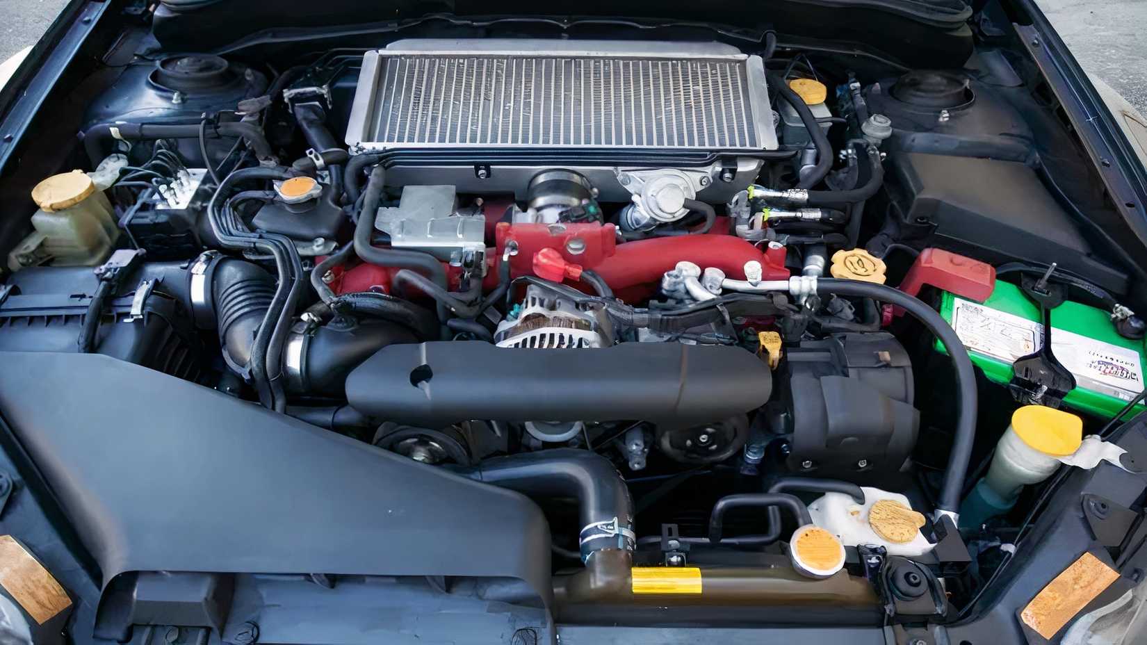 2009 Subaru Impreza WRX STi engine bay