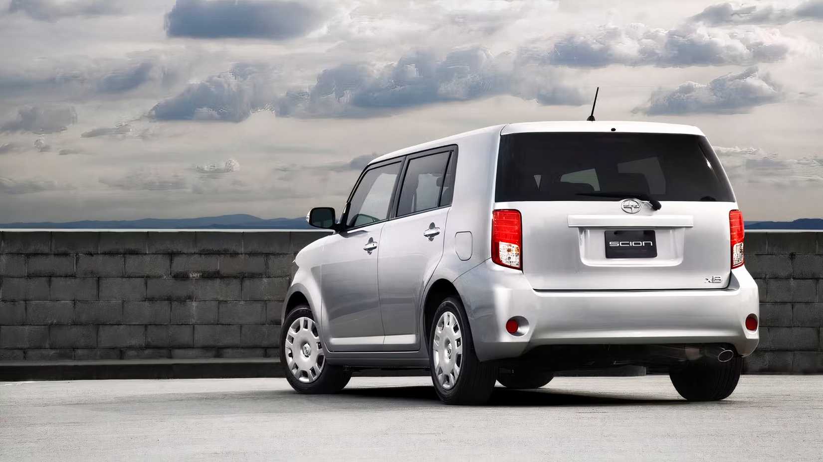 2012 Scion xB in silver rear 3/4