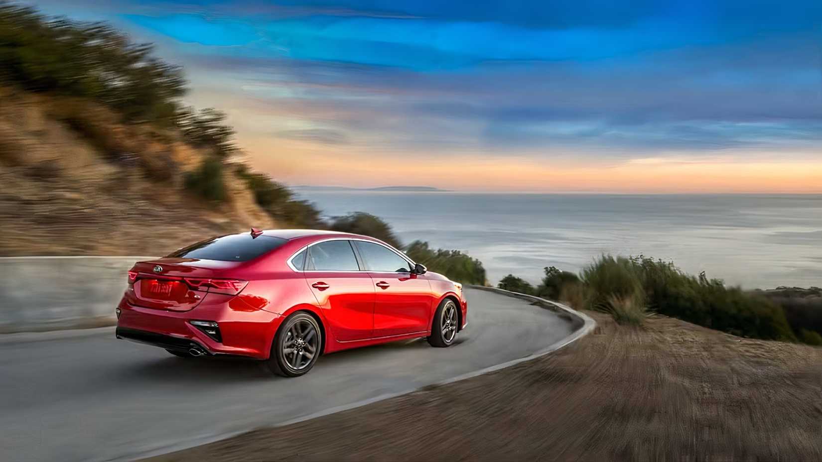 2021 Kia Forte rear 3/4 action shot