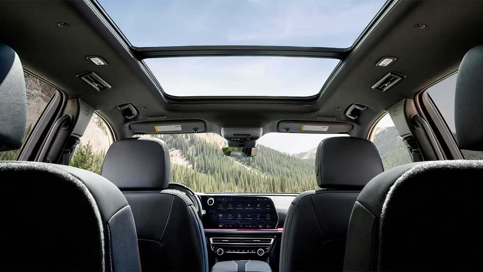 2026 Chevrolet Traverse interior showing view from third row