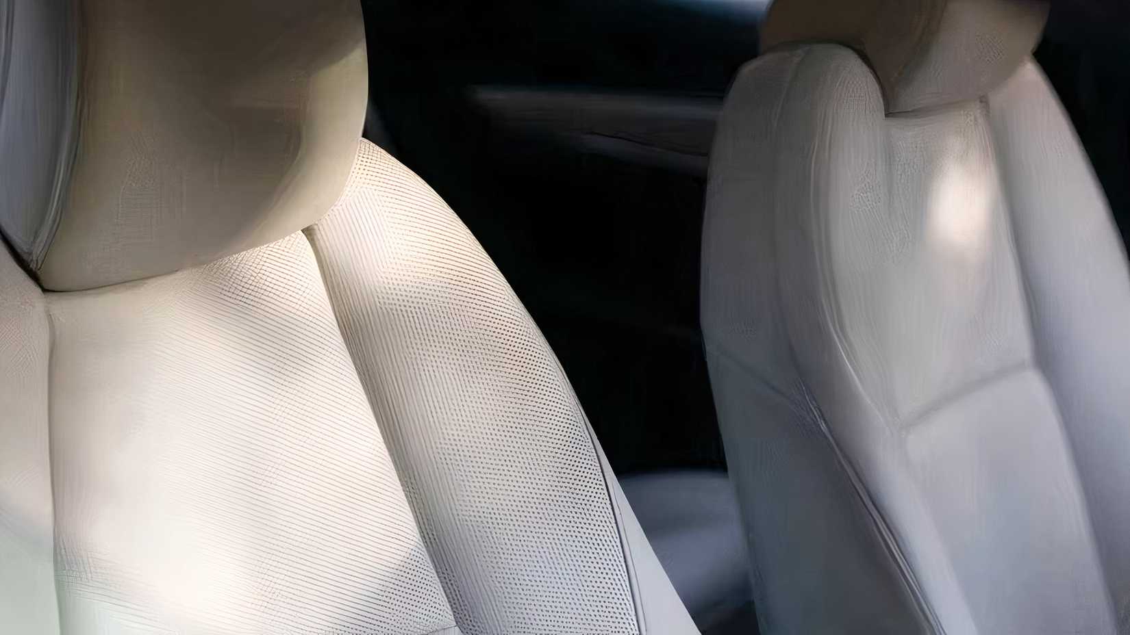 Close-up shot of 2026 Mazda 3 Sedan seat detailing