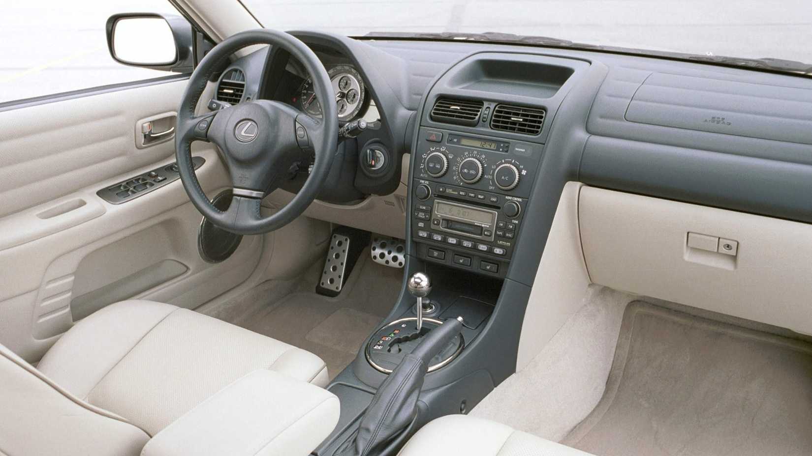 Interior image of a Lexus IS300 SportsCross showing the front cabin