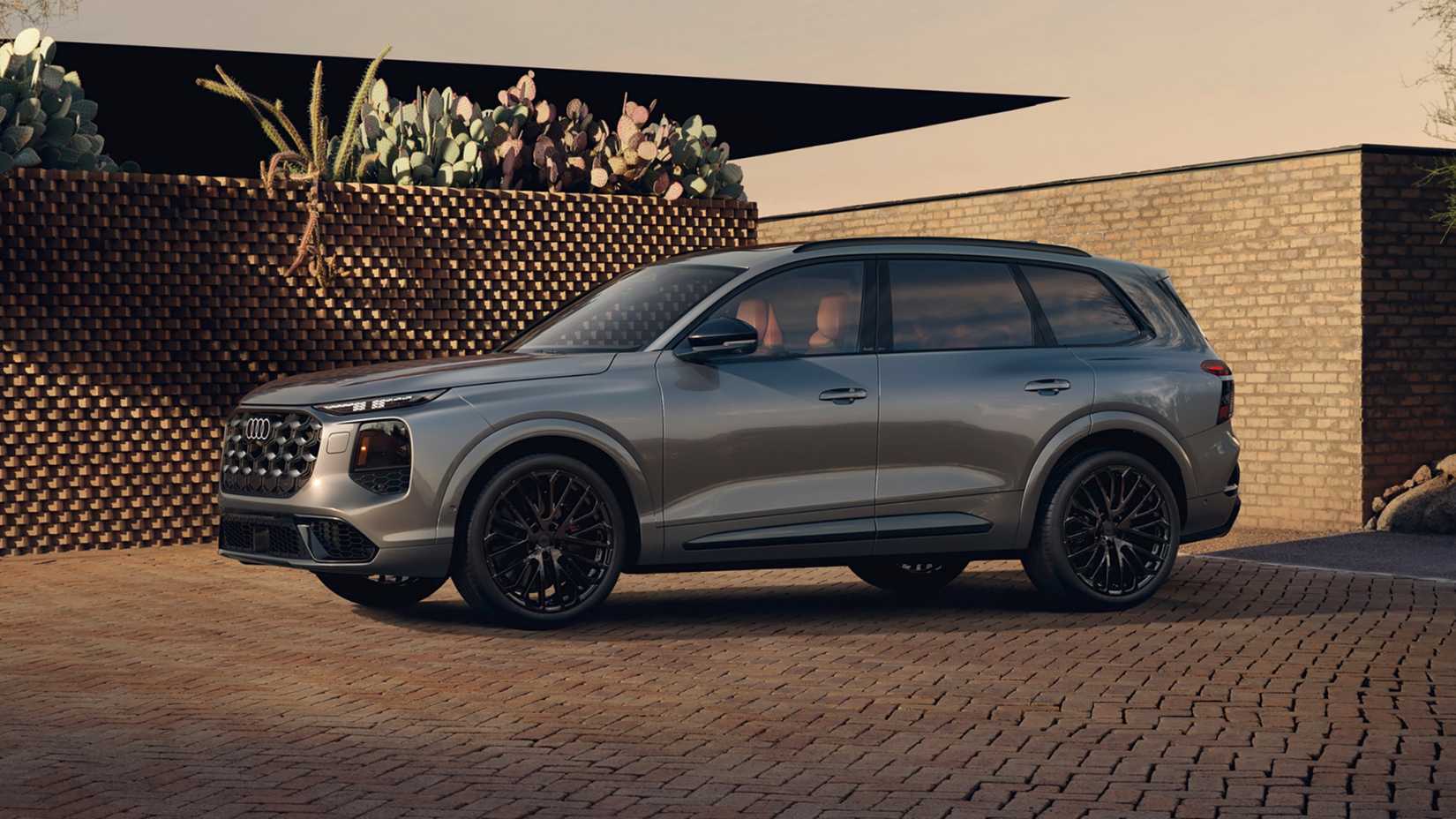 Imagem estática frontal 3/4 do Audi SQ7 2027