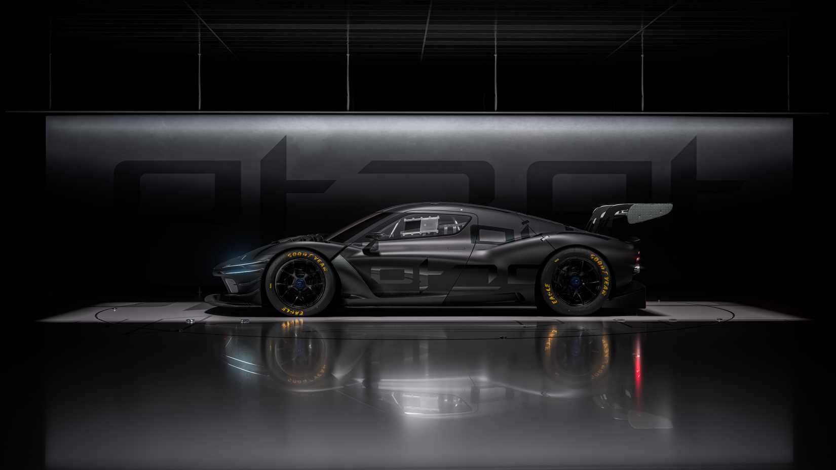 Imagem estática do perfil lateral do Genesis Magma GT3 Concept
