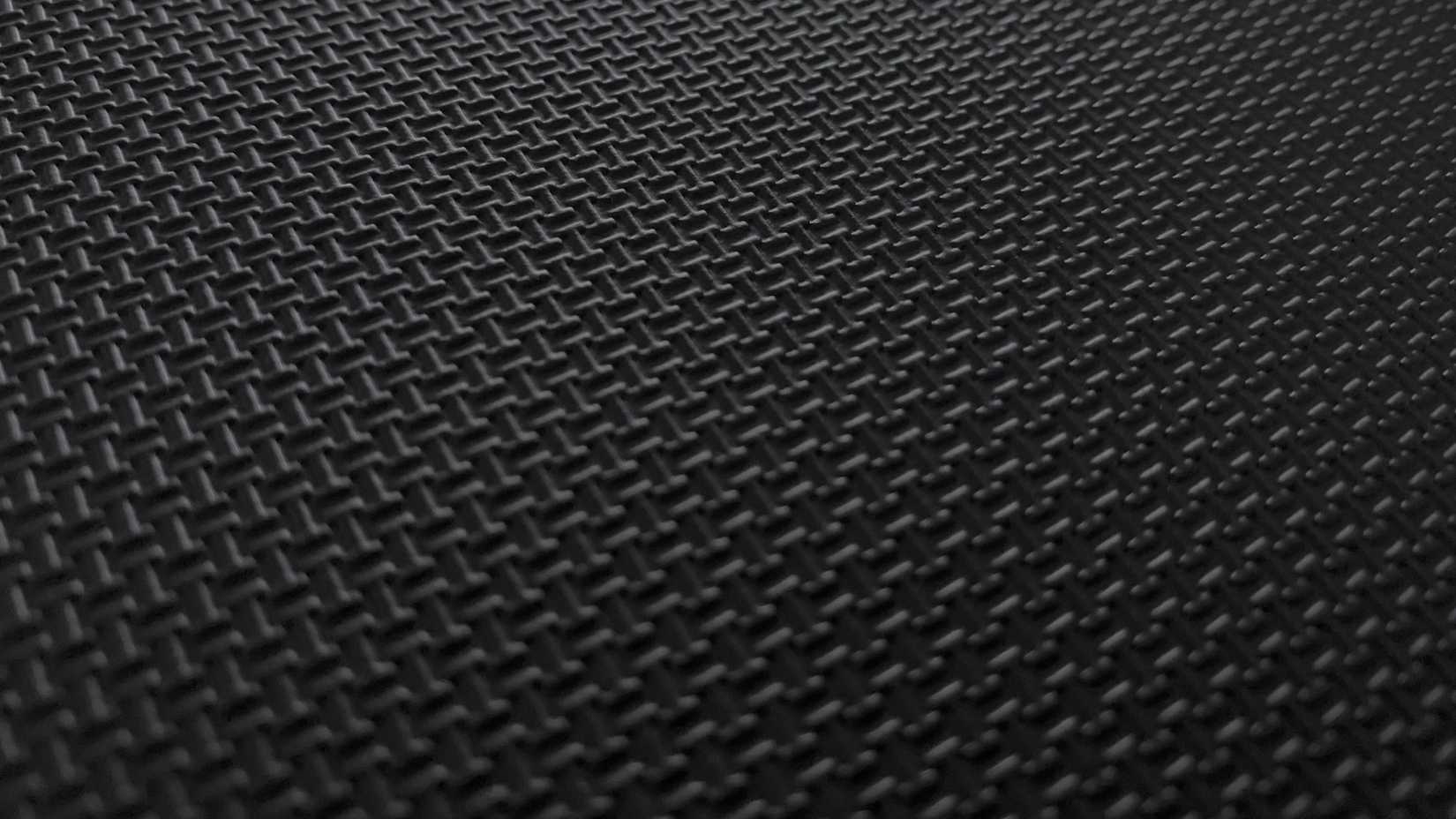 Um close detalhado da textura da superfície do TuxMat.