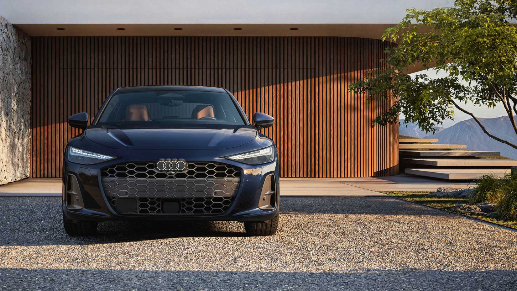 2026 Audi A6 front shot parked in driveway