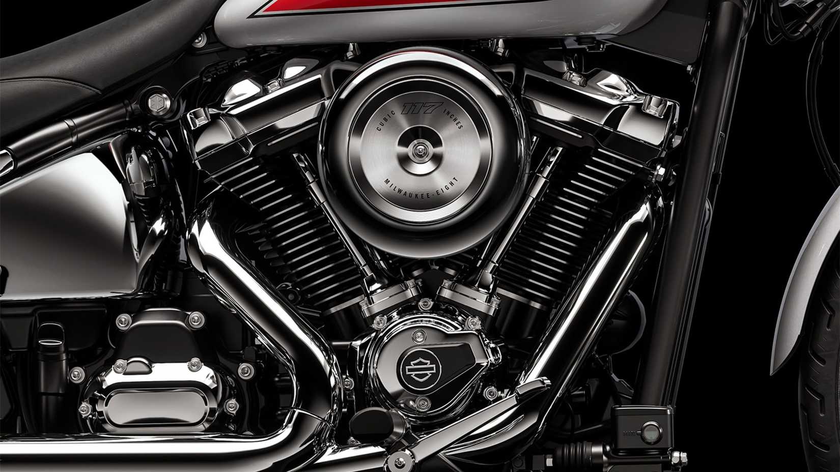 2026 Harley-Davidson Super Glide Engine Closeup Shot