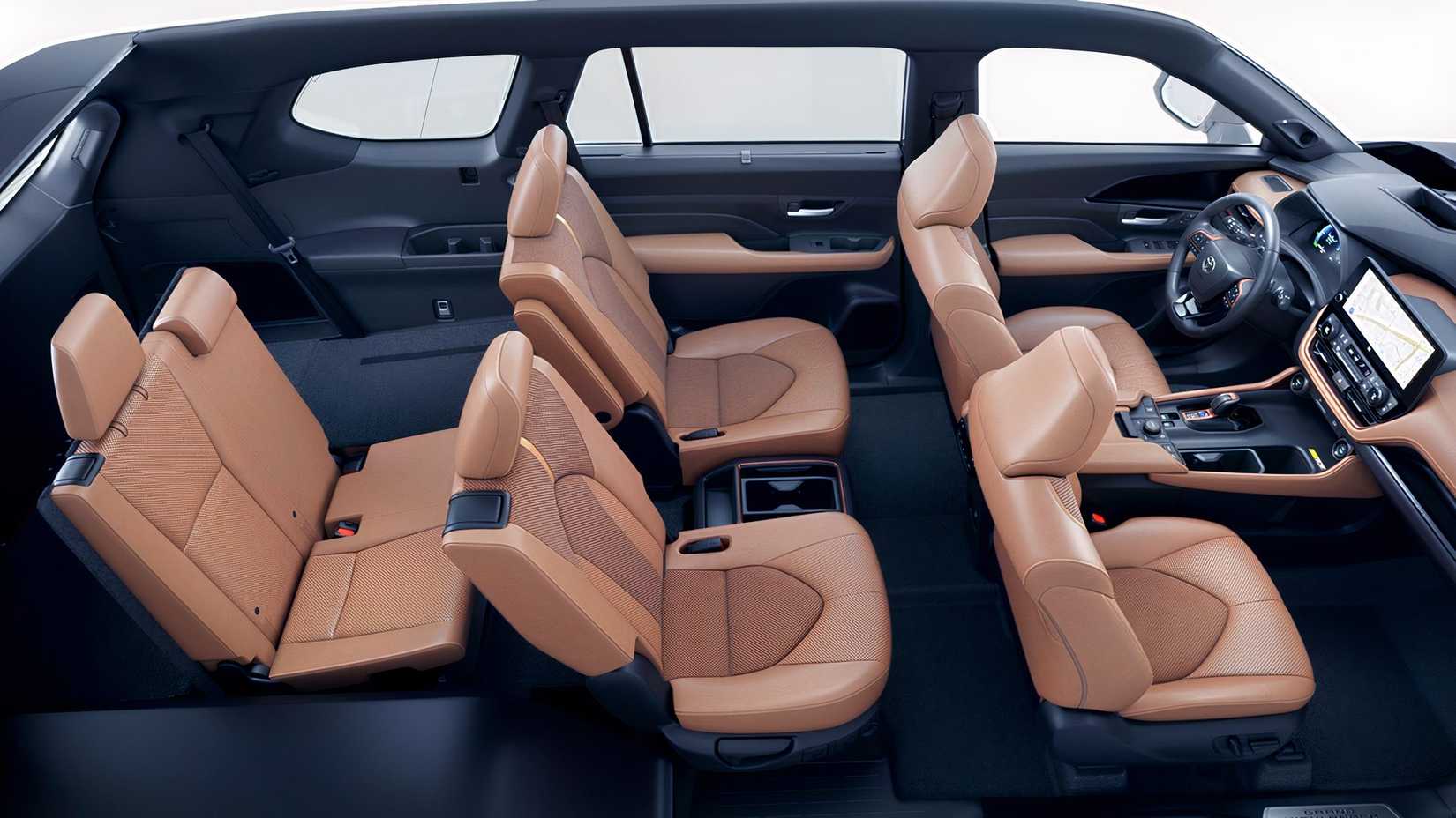 2026 Toyota Grand Highlander Hybrid Max Platinum Interior Cutout - Top View