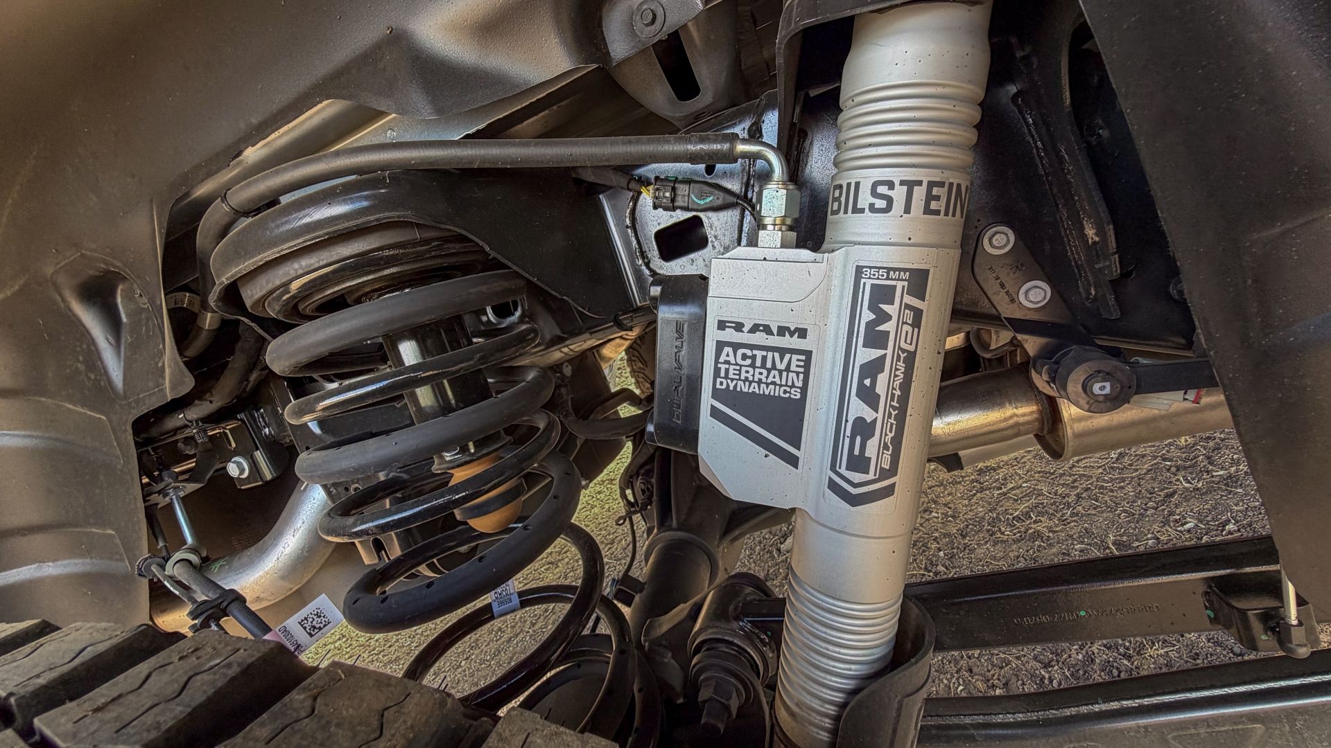 Close-up shot of 2027 Ram 1500 TRX SRT Engine Suspension