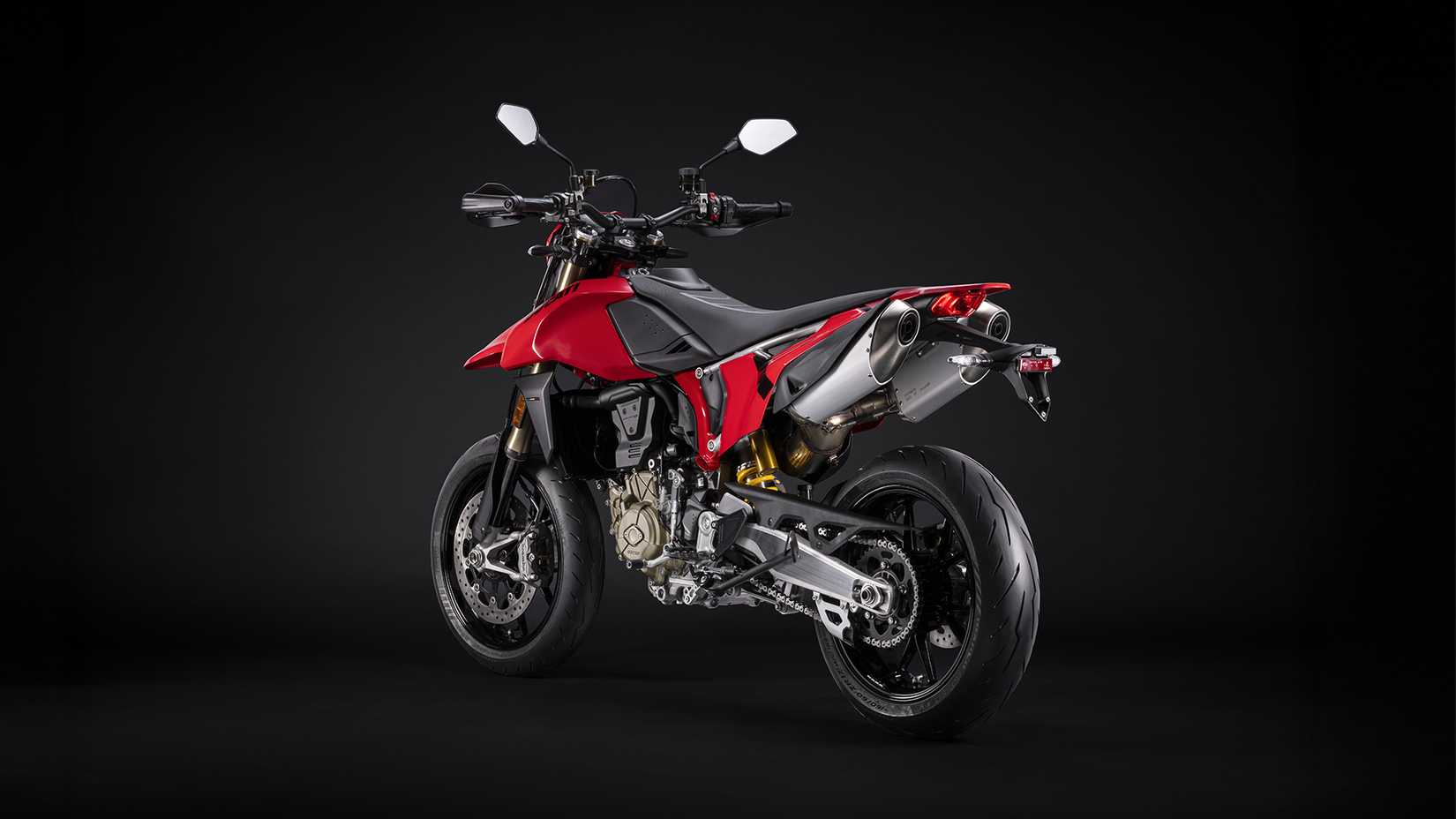 Rear shot of Ducati Hypermotard 698 Studio