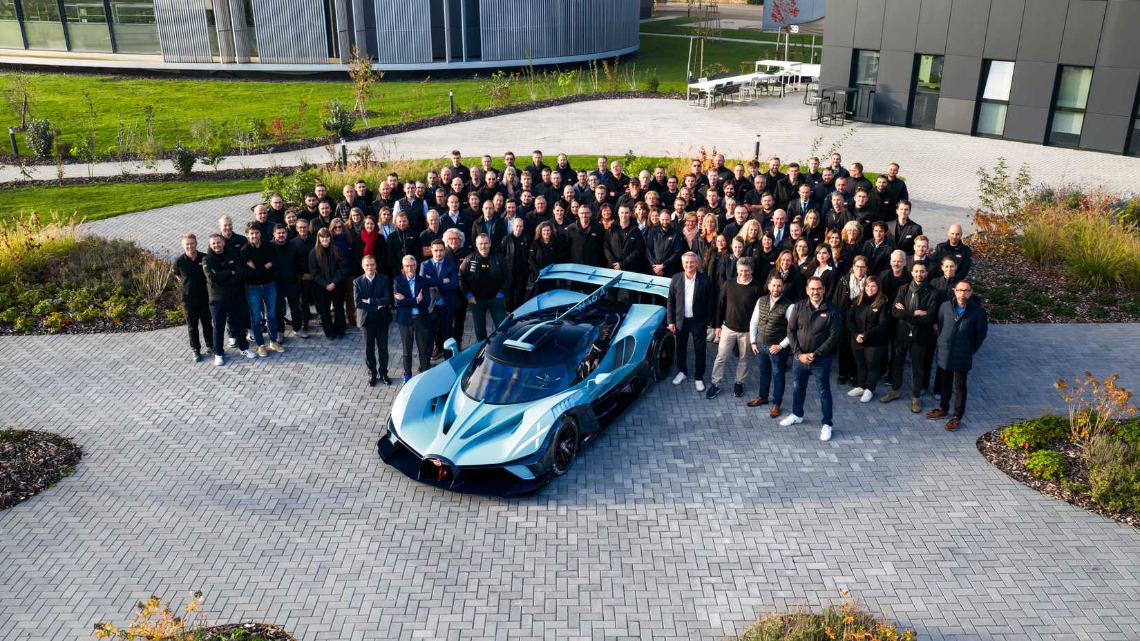 Bugatti Bolide And Bugatti staff