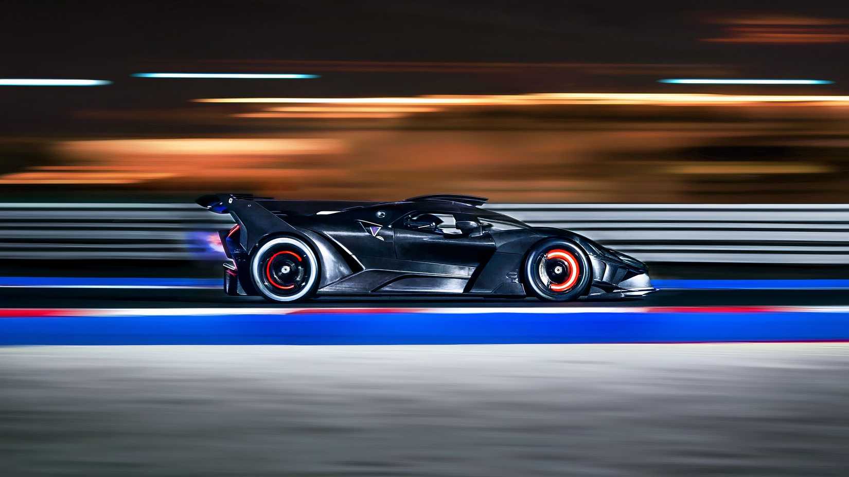 Bugatti Bolide in motion