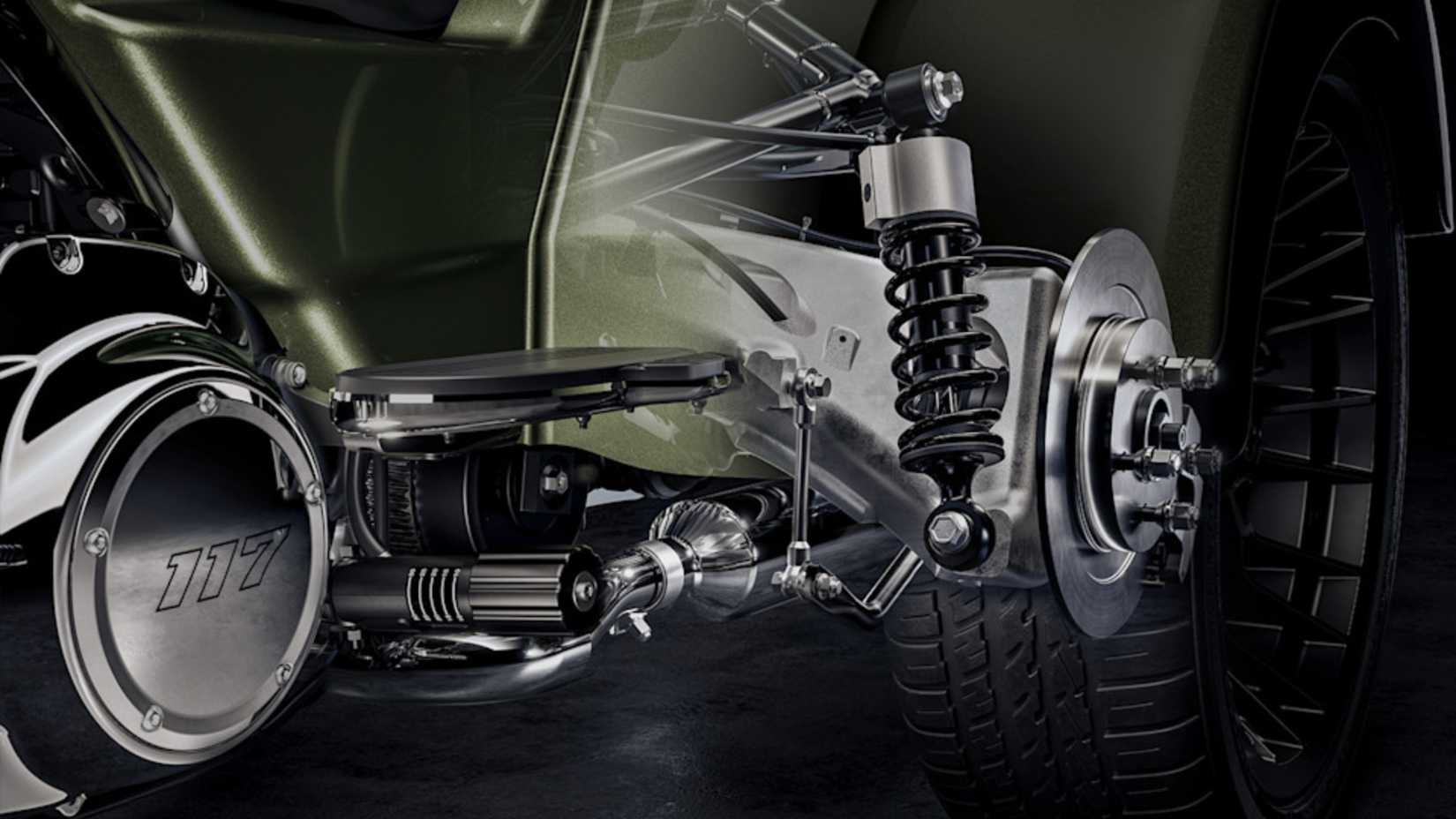 Close da suspensão da Harley-Davidson Street Glide 3 Limited