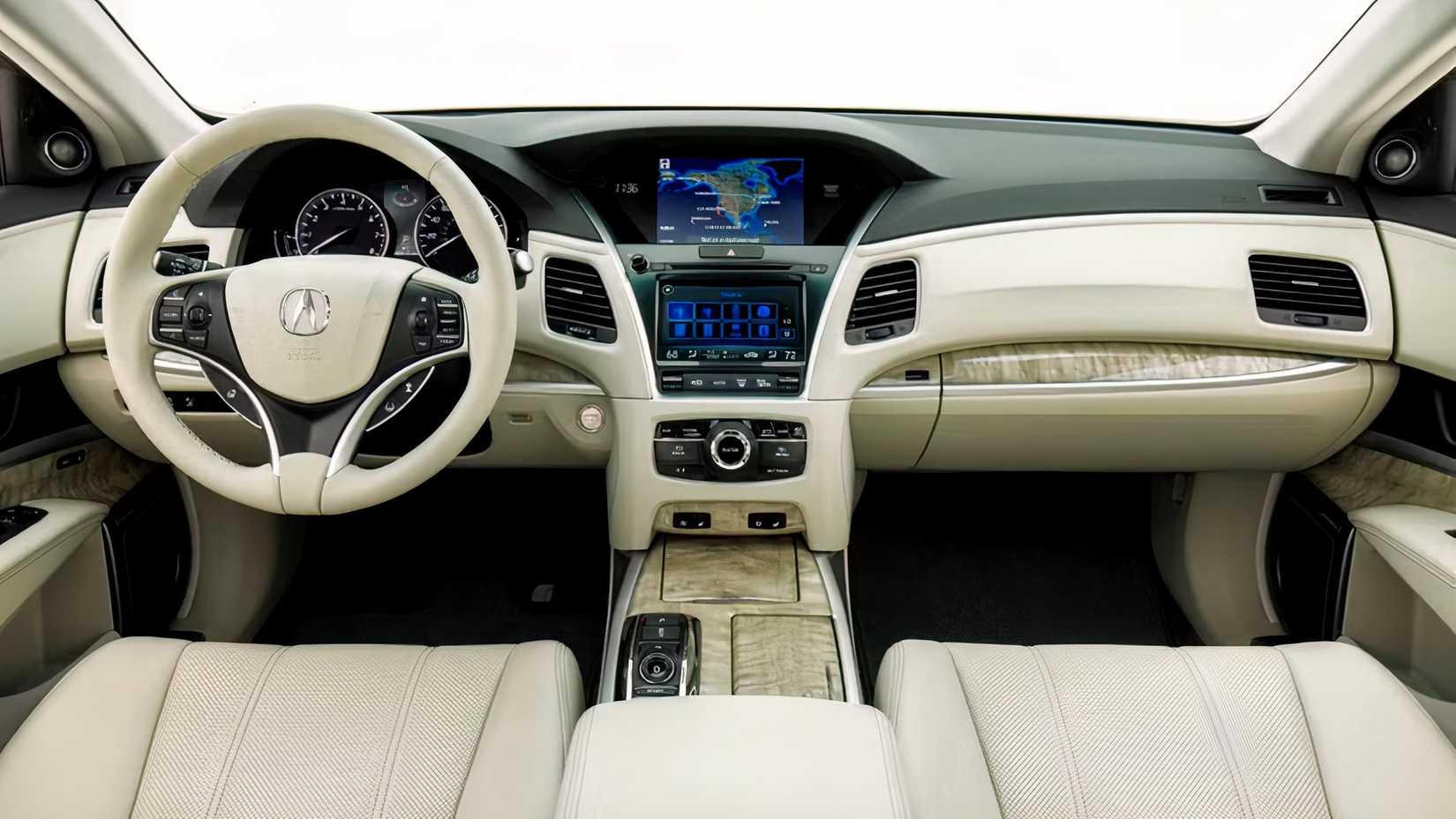 2020 Acura RLX interior showing front cabin