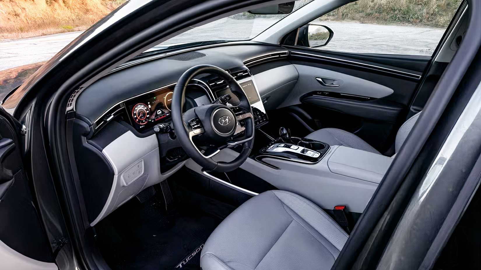 2023 Hyundai Tucson Hybrid interior showing front cabin