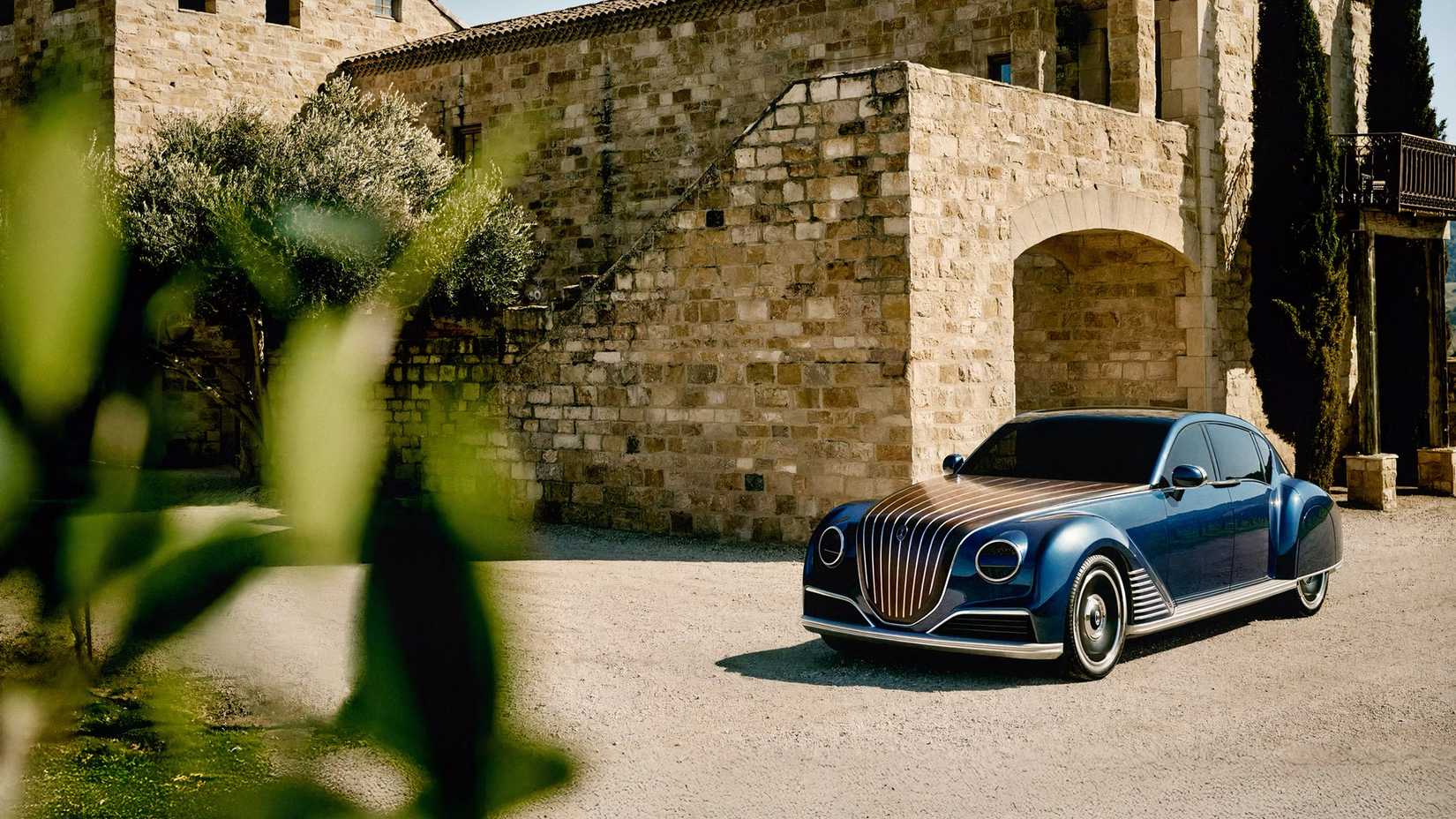 Dacora luxury car parked front 3/4