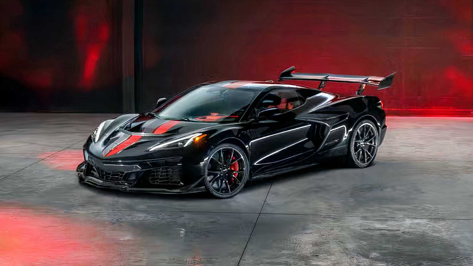 2027 Chevrolet Corvette ZR1X front 3/4 shot parked