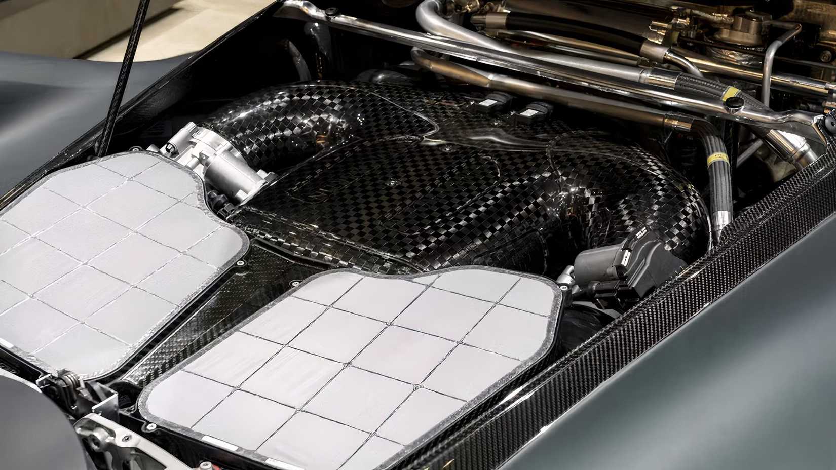 Aston Martin Valkyrie rear hatch close-up
