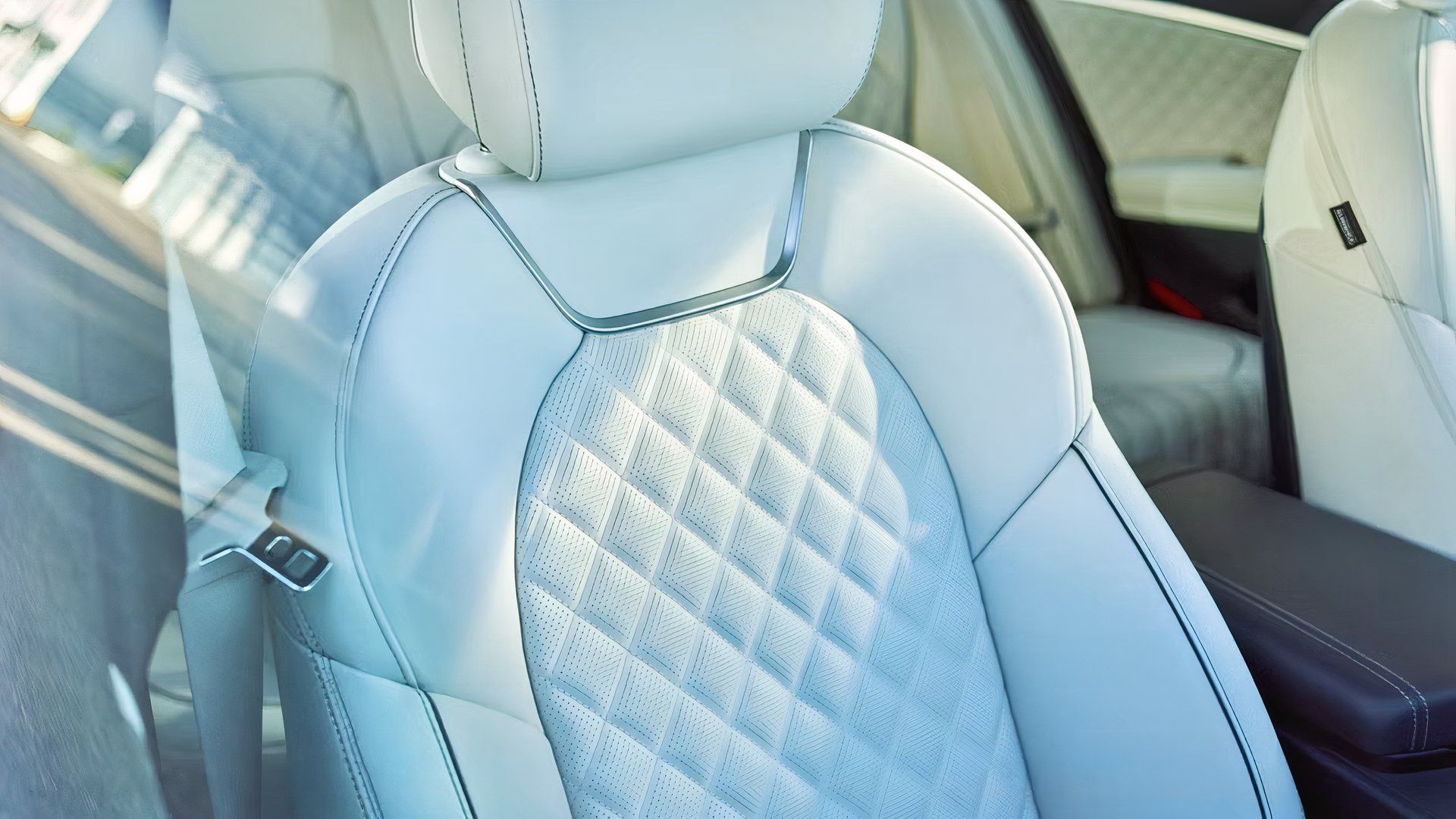 2026 Genesis G70 interior showing seat detailing