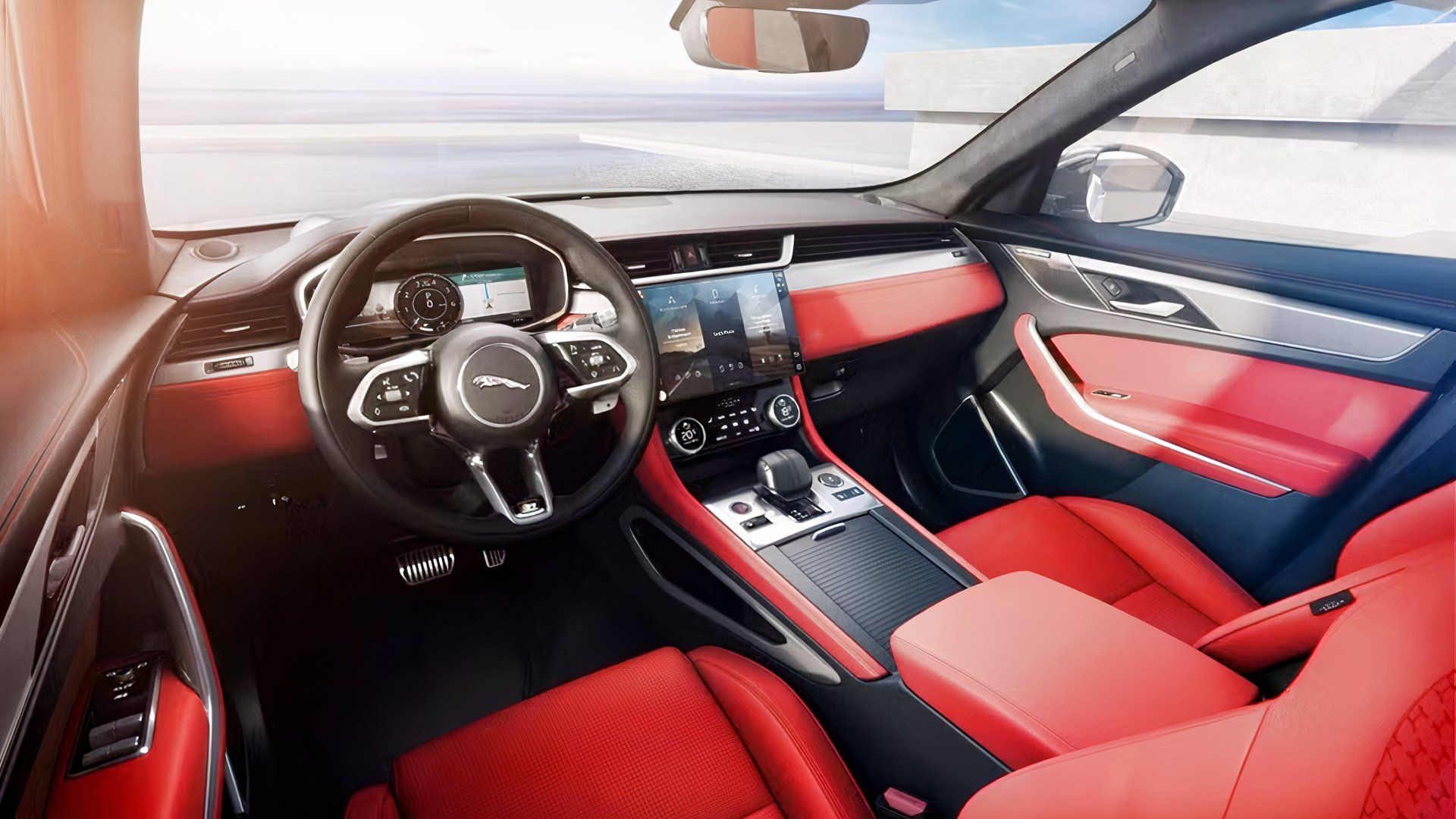 2024 Jaguar F-Pace interior showing front cabin
