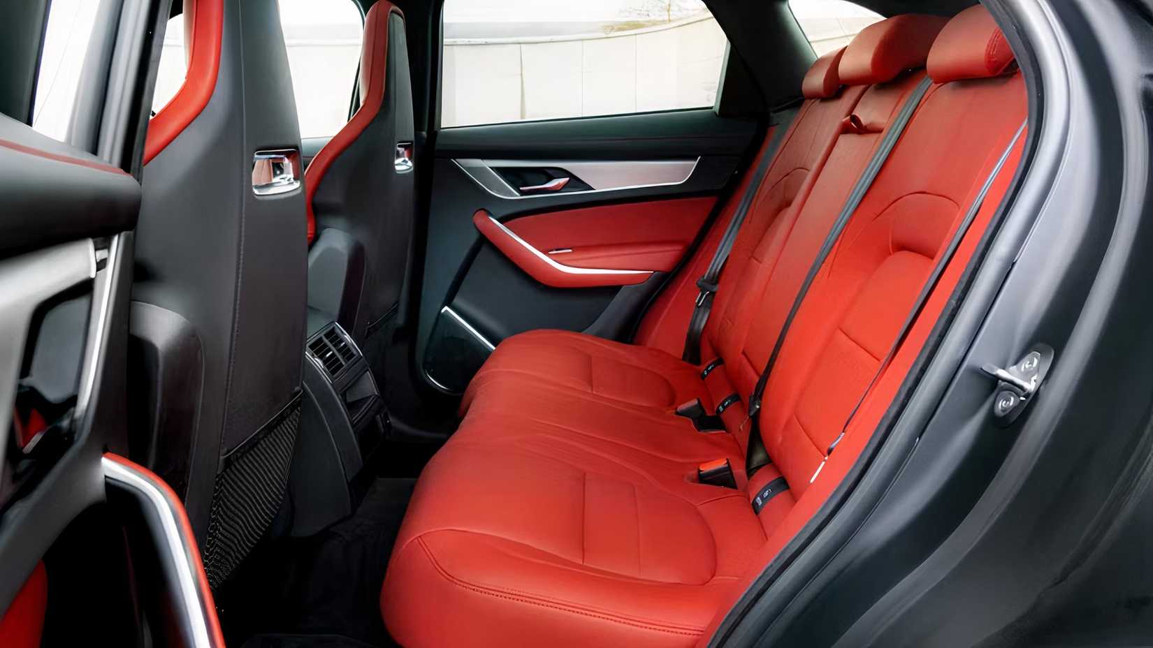 2024 Jaguar F-Pace interior showing rear seats