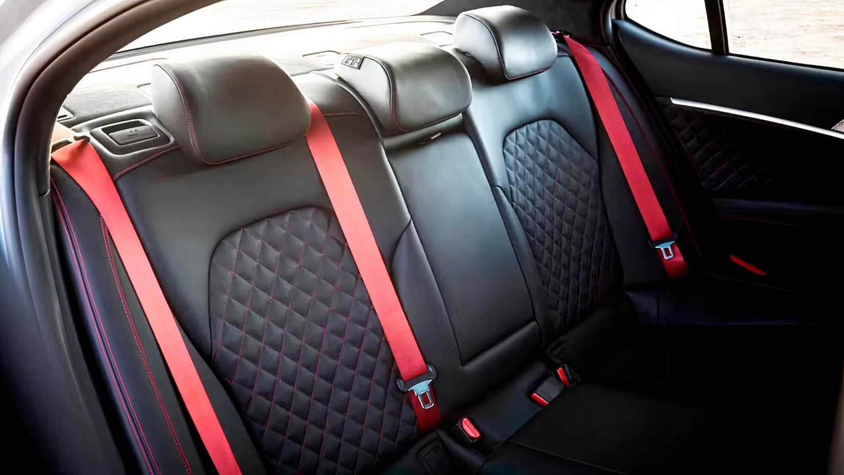 2026 Genesis G70 interior showing rear seats