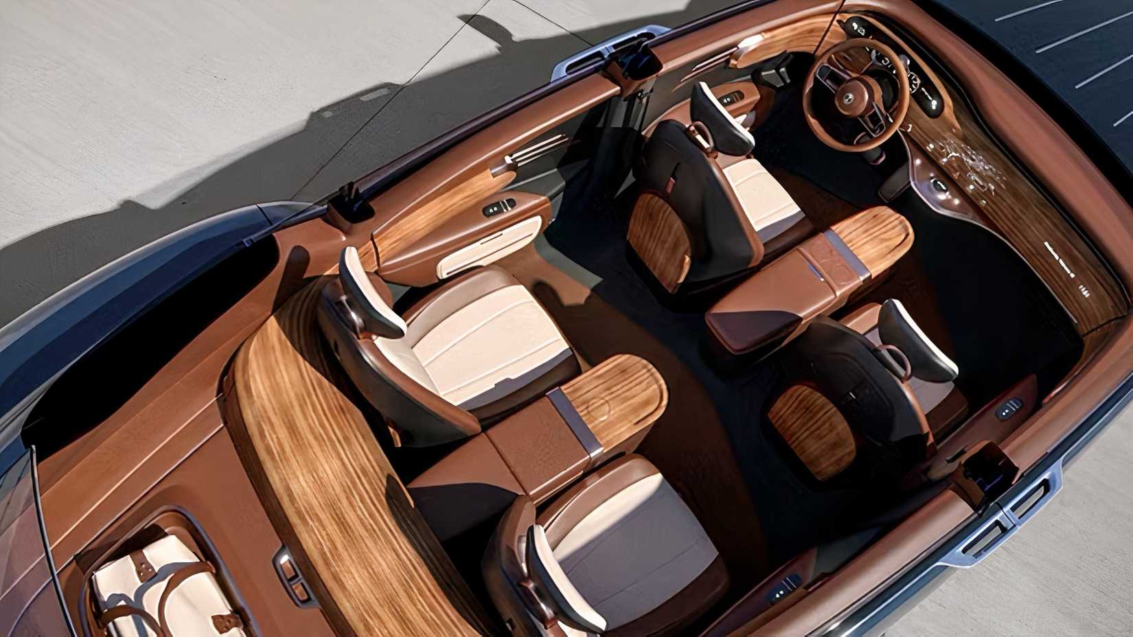 Dacora luxury car interior showing whole cabin