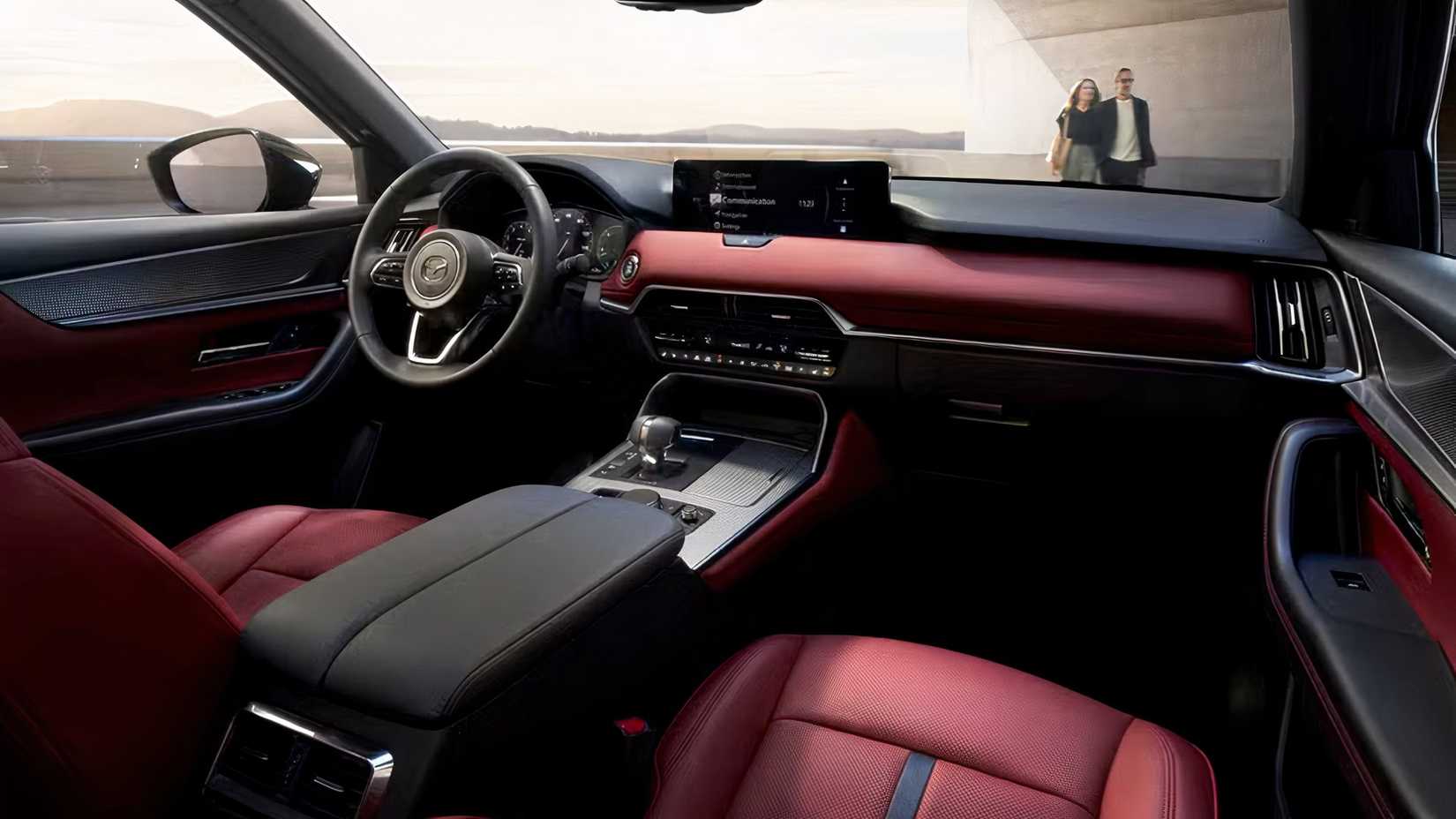 2026 Mazda CX-70 PHEV interior showing front cabin