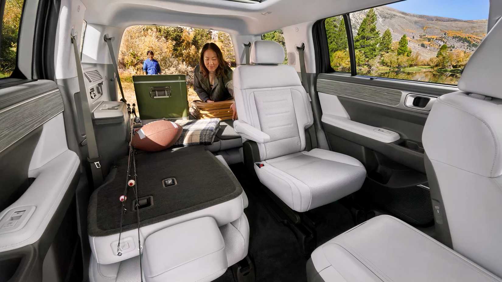 2026 Hyundai Santa Fe interior shot showing cargo area