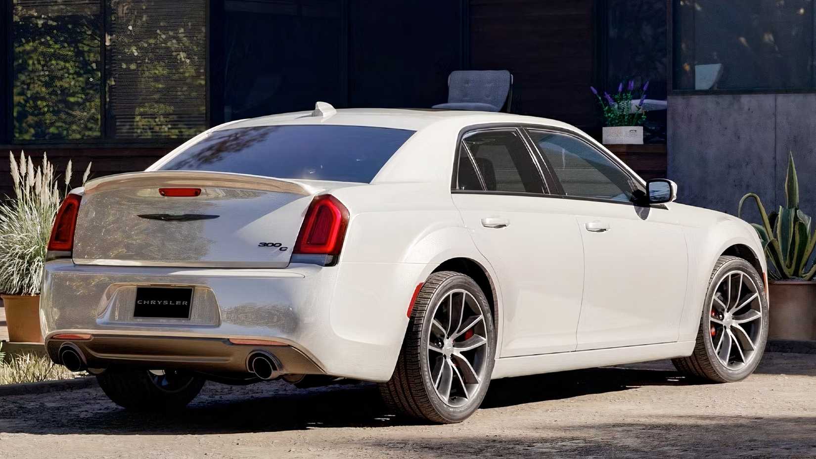 2023 Chrysler 300 rear 3/4 shot parked