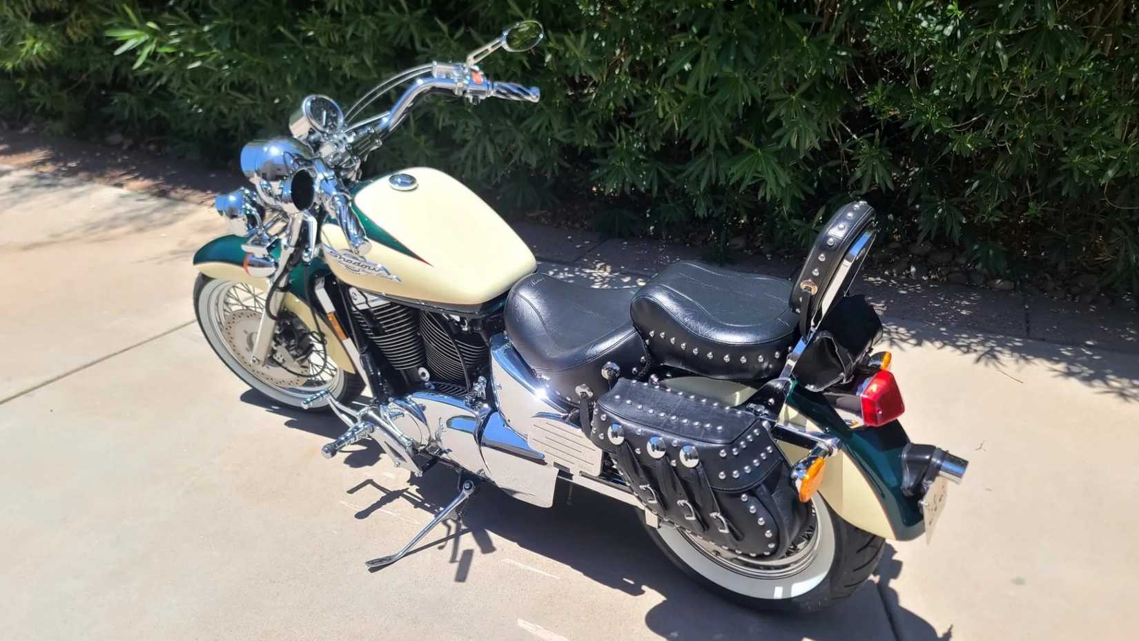 1998 Honda Shadow 1100 ACE rear 3/4 shot