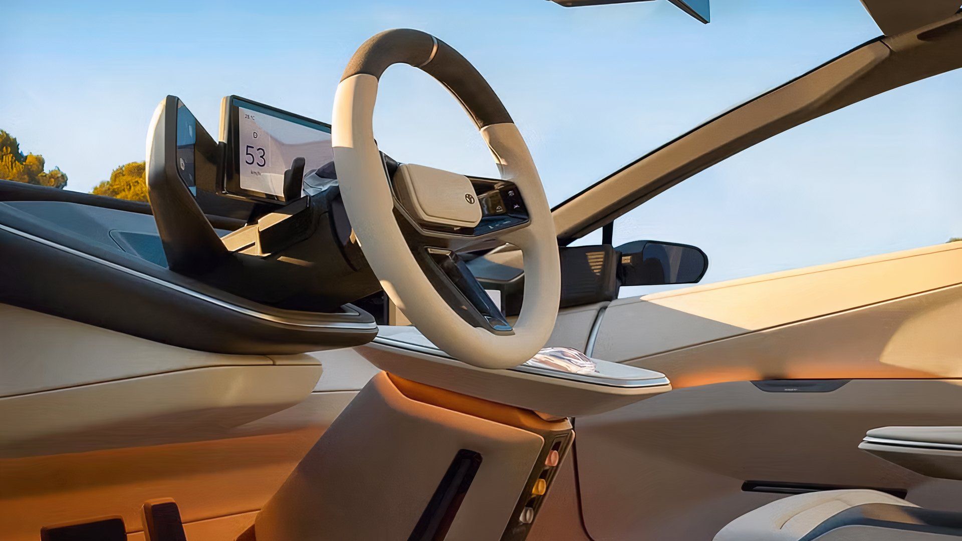 Toyota Corolla Concept Interior Image showing steering wheel