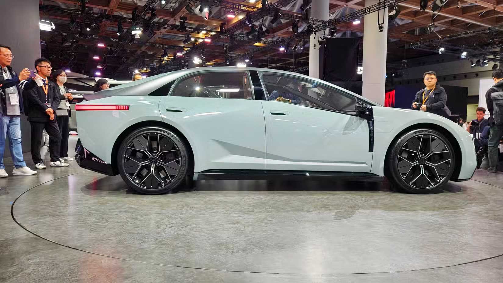 Side shot of the Toyota Corolla Concept On Display