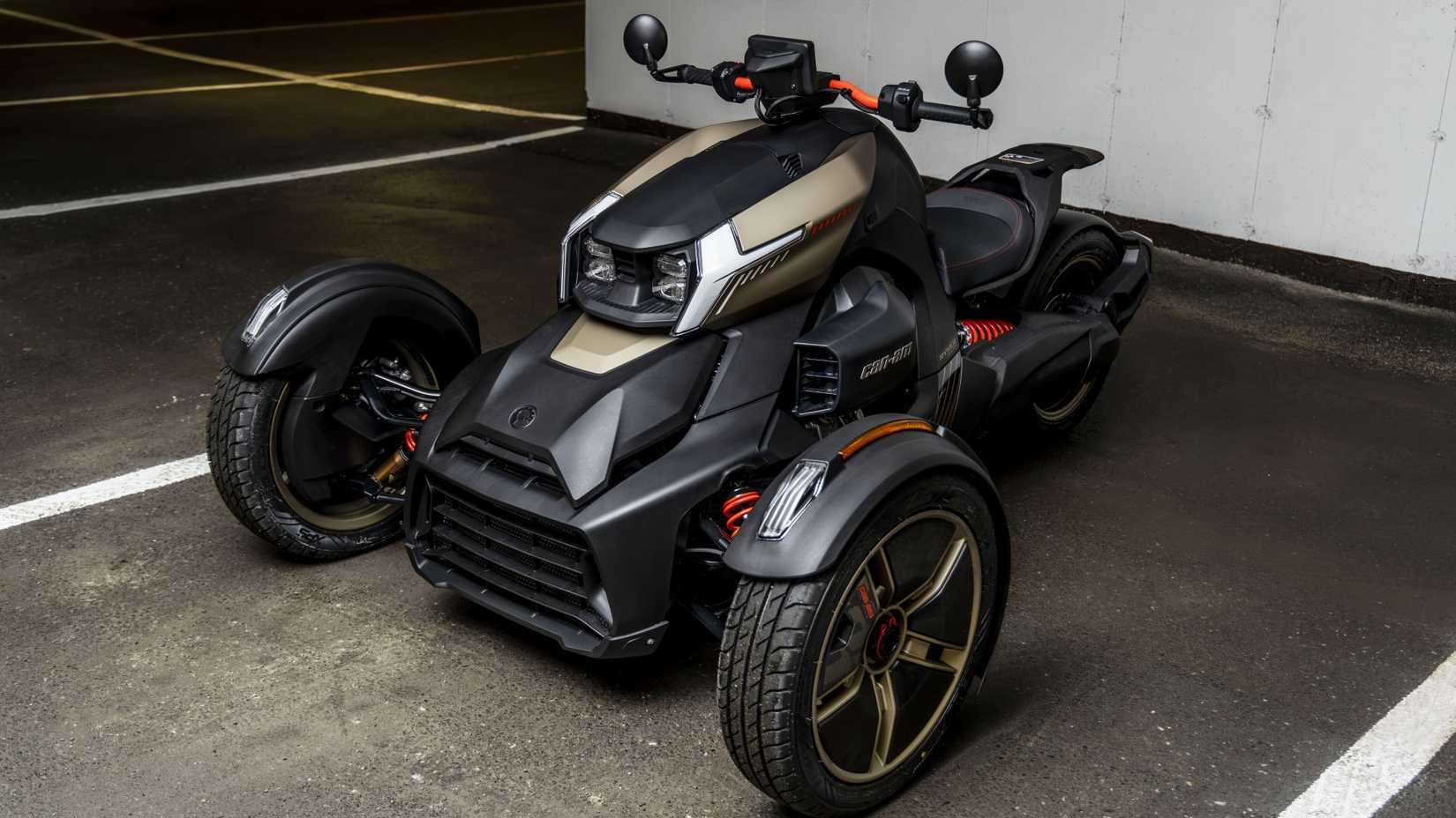 Can-Am Ryker Sport parked front third quarter view