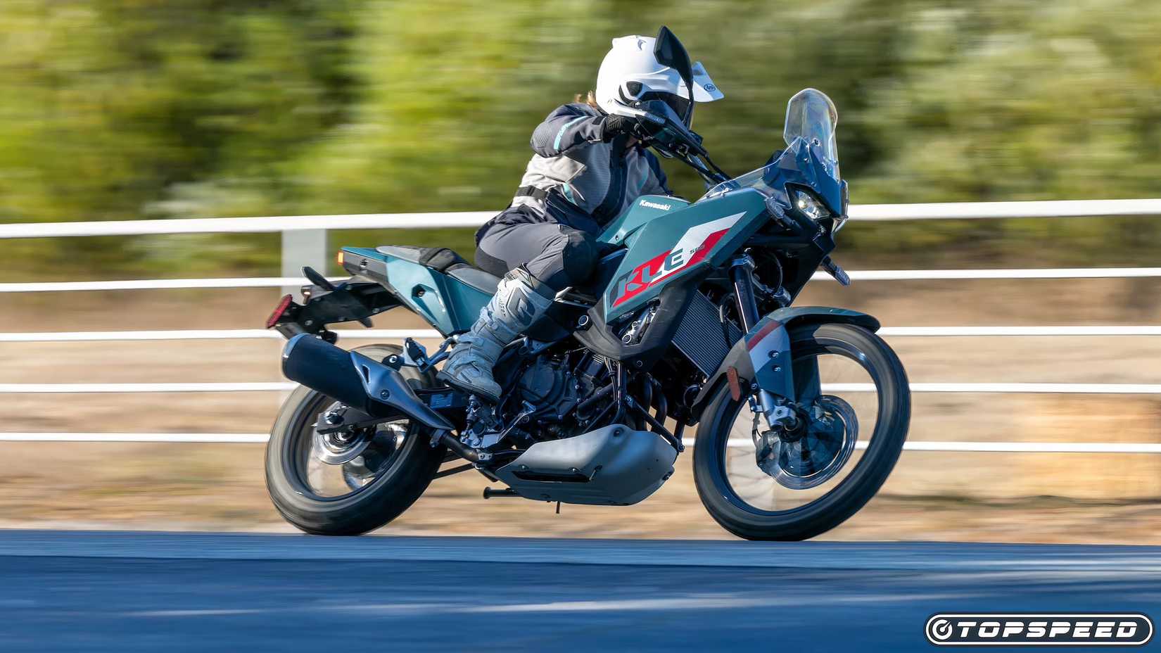 2026 Kawasaki KLE 500 action shot
