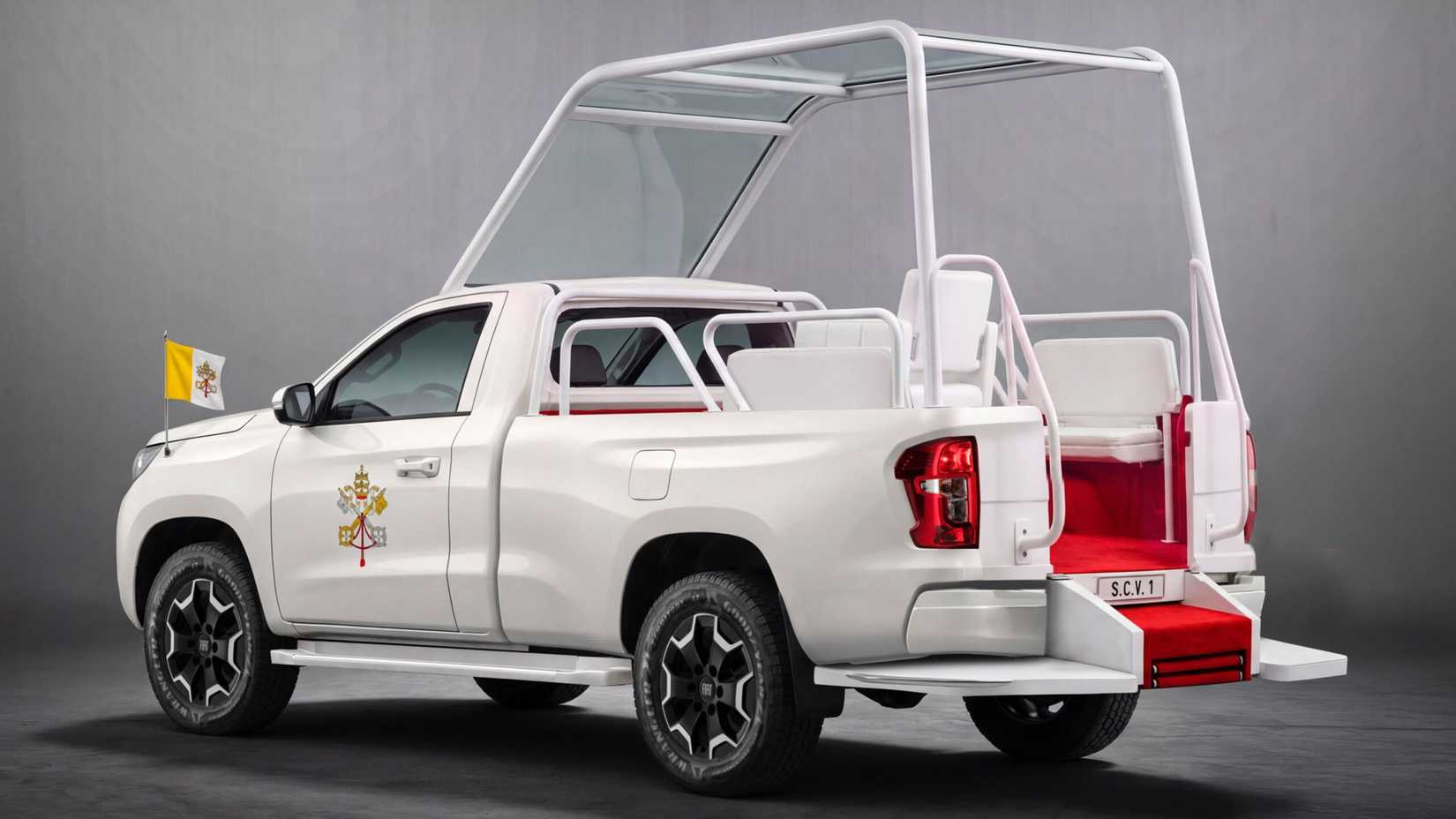 Pope Leo XIV's Popemobile Is A Fiat Titano Pickup Truck