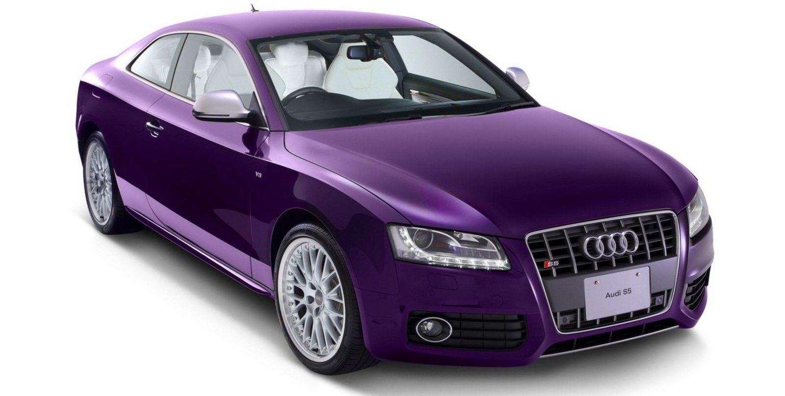 Audi a8 фиолетовая