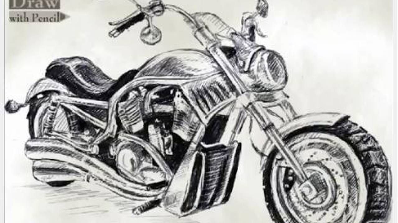 Бак Harley Davidson чертеж