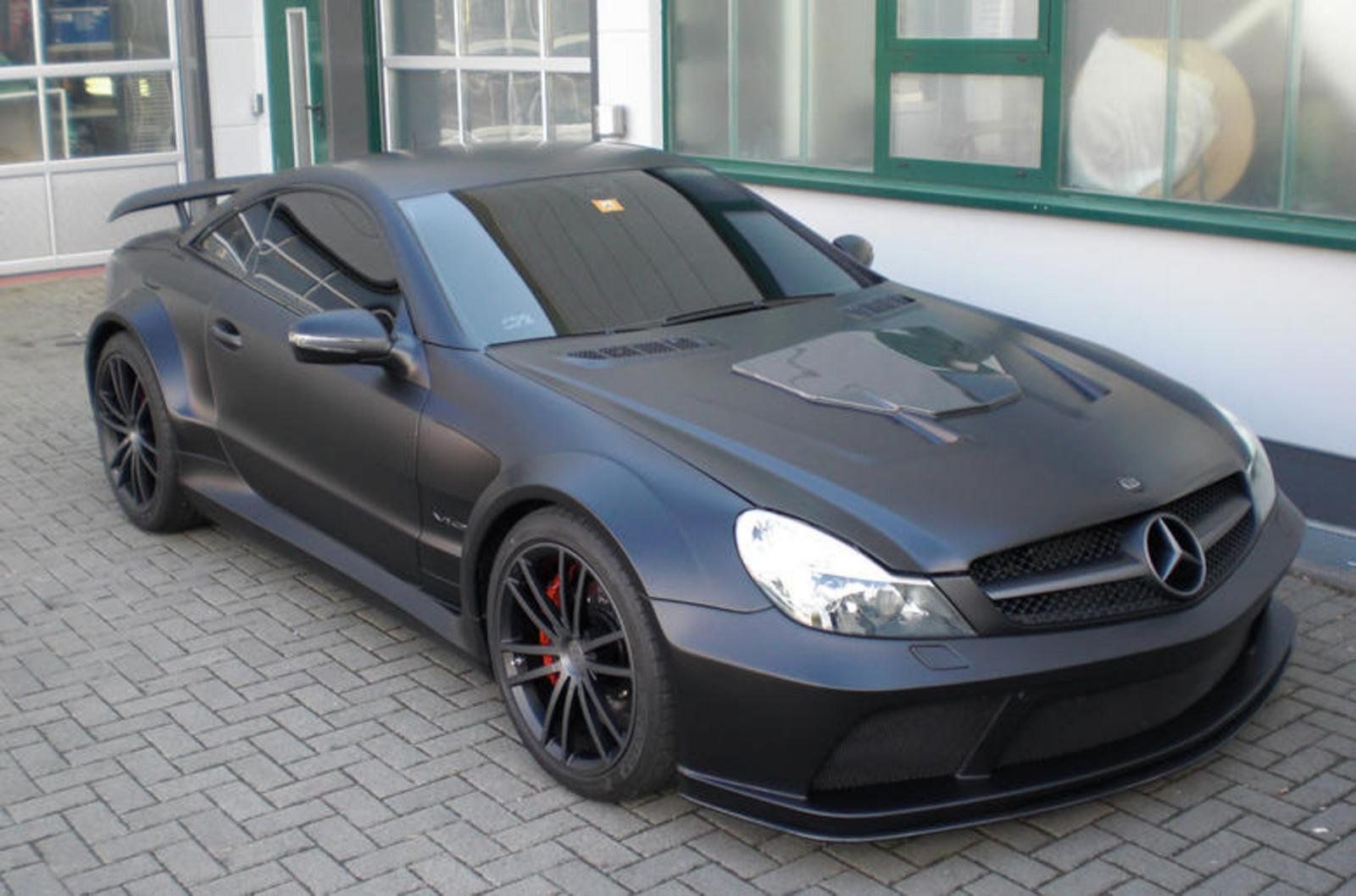 Серый матовый Мерседес sl65 AMG