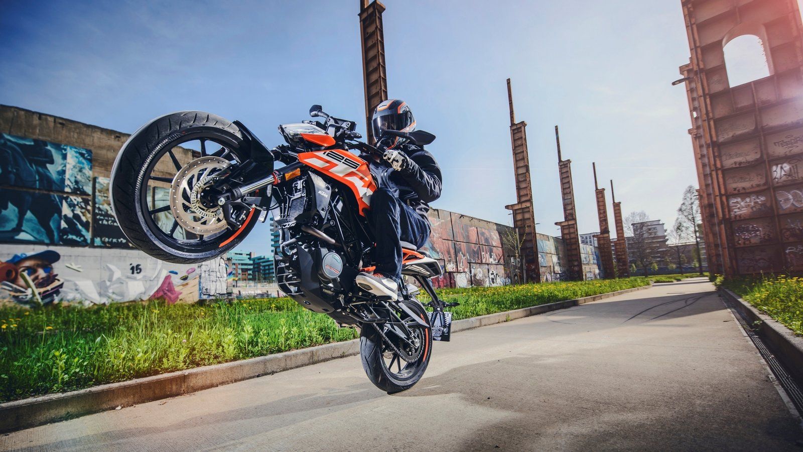 KTM 125 стант