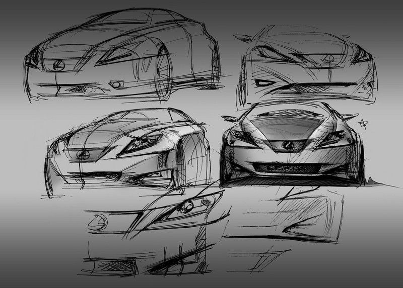 Lexus IS official sketch
