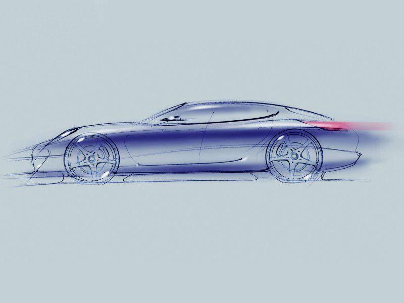 Porsche Panamera official sketch