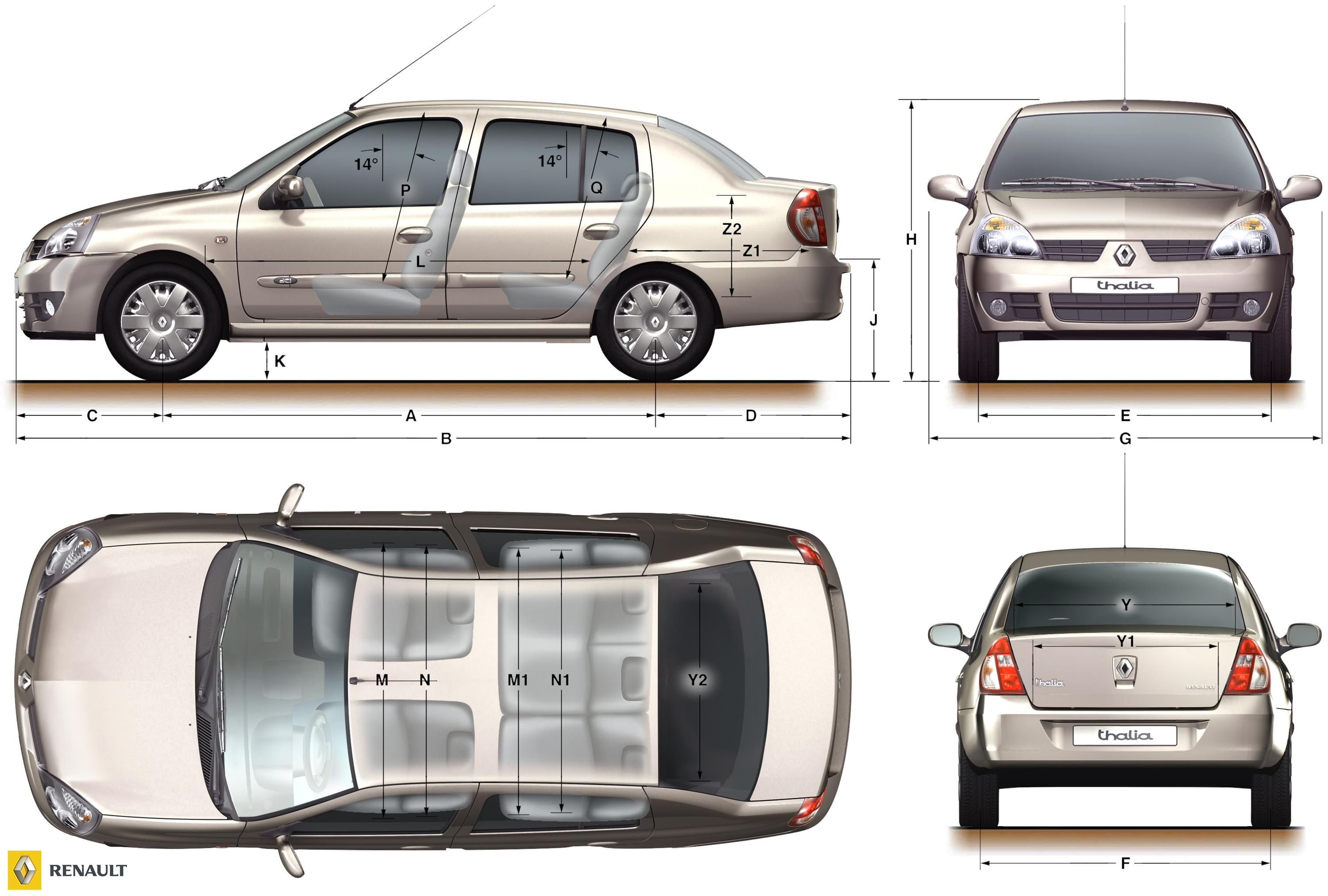 2007 Renault Clio three-box