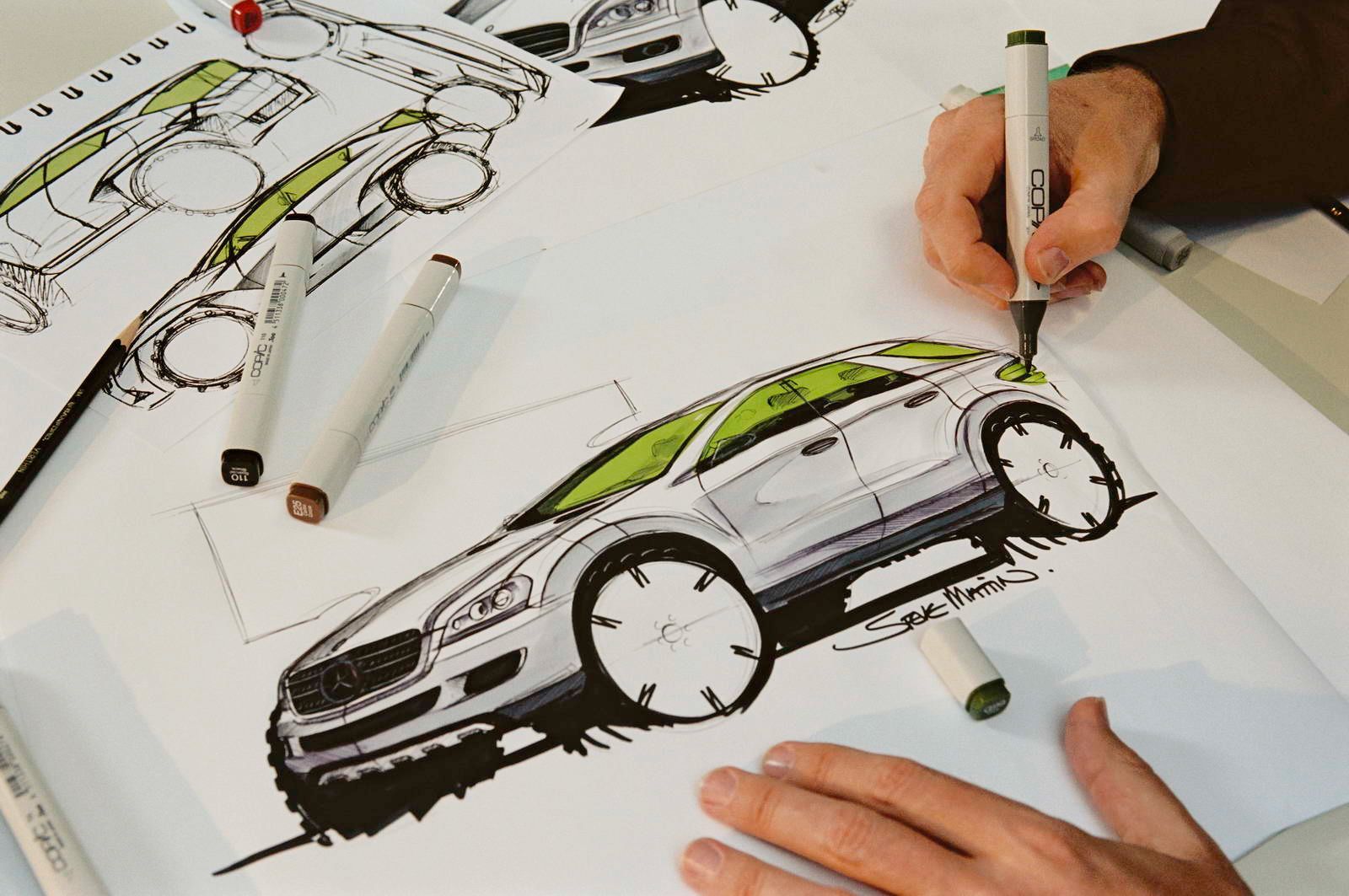 Mercedes official sketch