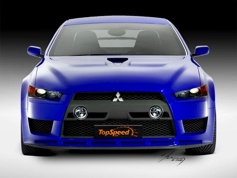 Mitsubishi Lancer Evo X rendering